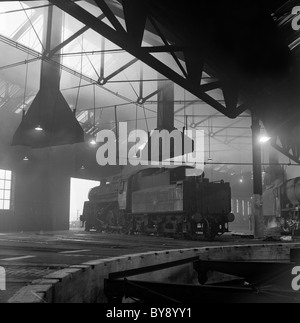 Locomotive a vapore in Oxley Sheds Wolverhampton 1967 Gran Bretagna 1960 IMMAGINE DI DAVID BAGNALL Foto Stock