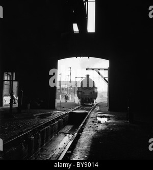 Locomotive a vapore in Oxley Sheds Wolverhampton 1967 Gran Bretagna 1960 IMMAGINE DI DAVID BAGNALL Foto Stock