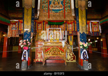 Interno del monastero di Drepung, Lhasa, in Tibet. JMH4524 Foto Stock