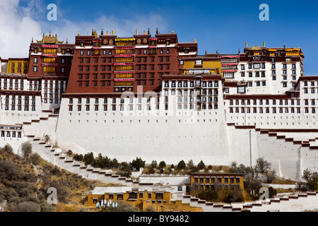 Il palazzo del Potala Lhasa il Tibet. JMH4560 Foto Stock