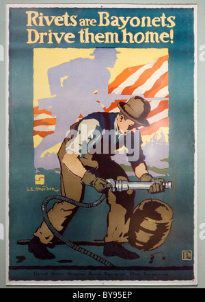 US Shipping Board flotta di emergenza Corporation poster - USA Foto Stock