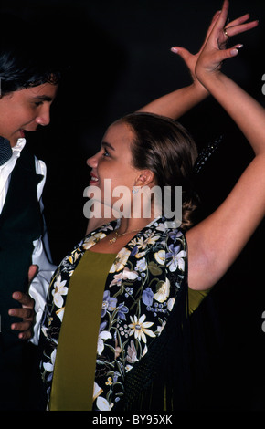 Flamenco a Jerez de la Frontera, Andalusia, Spagna Foto Stock