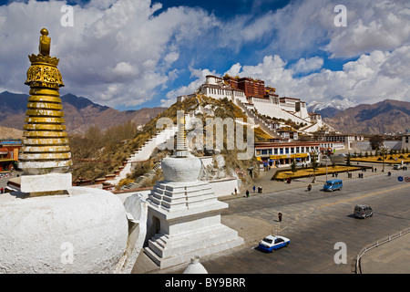 Il palazzo del Potala Lhasa il Tibet. JMH4587 Foto Stock
