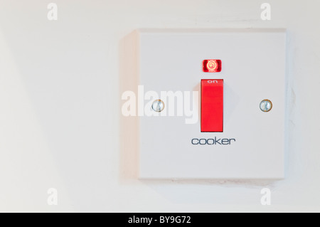 Cooker interruttore di alimentazione Foto Stock