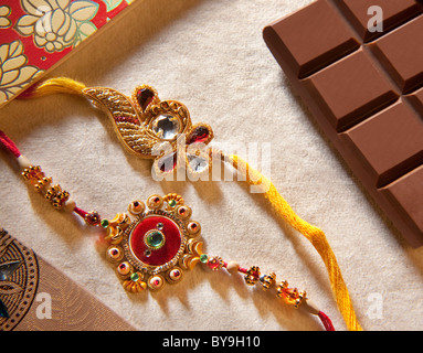 Close-up di Rakhis Foto Stock