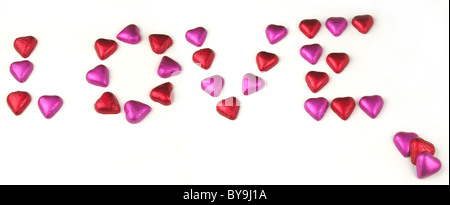 Amore cioccolatini Foto Stock