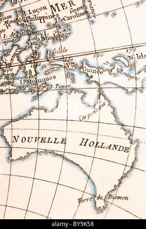 Australia circa 1760. Foto Stock