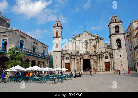 Catedral de san cristobal all Avana vecchia Foto Stock