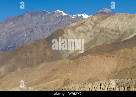 Annapurna bellissimo paesaggio di montagna in Nepal Foto Stock