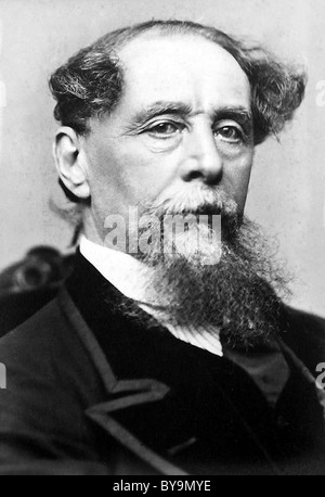 CHARLES DICKENS (1812-1870) romanziere Vittoriano e philanhropist fotografata da Geremia Gurney a New York nel 1867 o 1868 Foto Stock