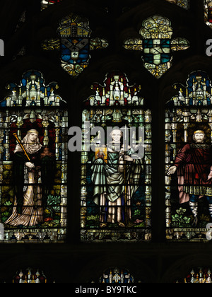 Canterbury Kent England Canterbury Cathedral Chapter House Vetrata Foto Stock