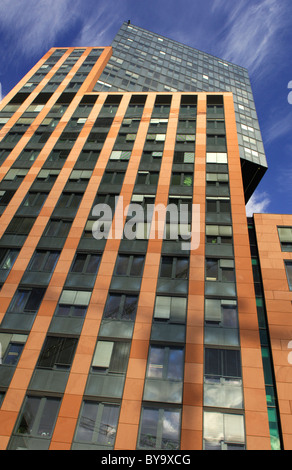 Torre della città di Vienna che ospita il Dipartimento di Giustizia del centro di Vienna, Vienna, Austria Foto Stock