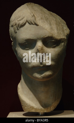 Marcus Vipsanius Agrippa Postumus (12 A.C.-14 d.C.), noto anche come Agrippa Postumus Postumus o Agrippa. Busto. Foto Stock