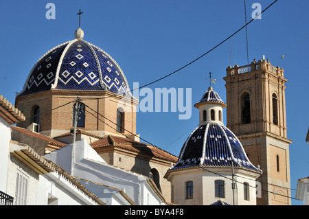 La Iglesia de Nuestra Señora del Consuelo, chiesa, Altea, Costa Blanca, Spagna, Europa Foto Stock