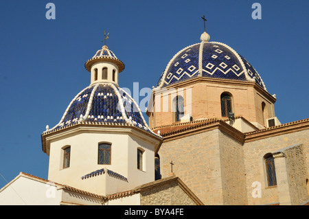 La Iglesia de Nuestra Señora del Consuelo, chiesa, Altea, Costa Blanca, Spagna, Europa Foto Stock