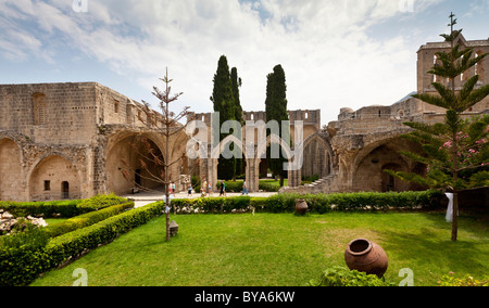 Bellapais Abbey, monastero, Kyrenia, Nothern Cipro, Cipro Foto Stock