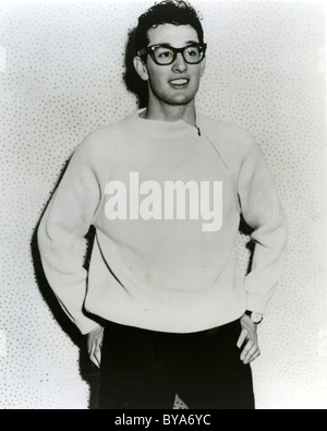 BUDDY HOLLY (1936-1959) USA pop musicista circa 1958 Foto Stock