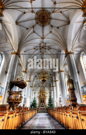 Chiesa di Trinitatis, interno, Copenhagen, Danimarca, in Europa Foto Stock