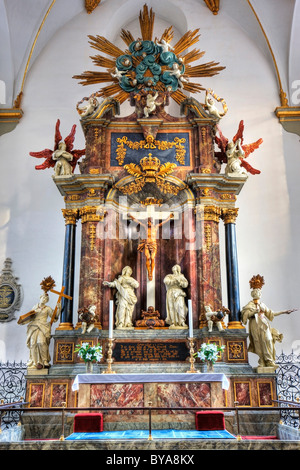 Chiesa di Trinitatis, interno, Copenhagen, Danimarca, in Europa Foto Stock