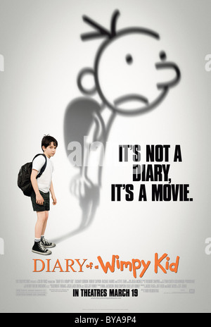 Diario di un Wimpy Kid Anno : 2010 USA Direttore : Thor Freudenthal Zachary Gordon poster (USA) Foto Stock