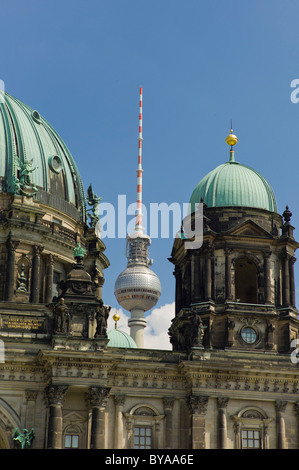 Berliner Dom, protestanti chiesa parrocchiale e la cattedrale, il Museumsinsel, Sito Patrimonio Mondiale dell'UNESCO, Berlino, Germania, Europa Foto Stock