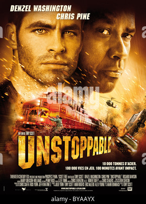 Inarrestabile Anno : 2010 USA Direttore : Tony Scott Chris Pine, Denzel Washington Movie poster (Fr) Foto Stock