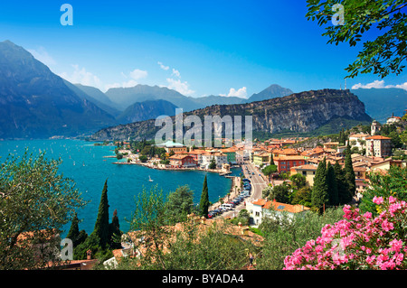 A Torbole sul lago di Garda, Trentino, Italia, Europa Foto Stock