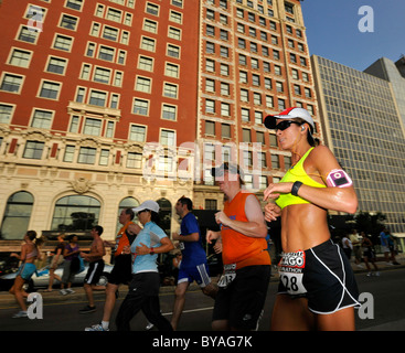 Chicago Mezza Maratona di Chicago, Illinois, Stati Uniti d'America, STATI UNITI D'AMERICA Foto Stock