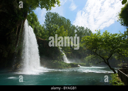 Dueden cascate nei pressi di Antalya, Riviera Turca, Turchia Foto Stock