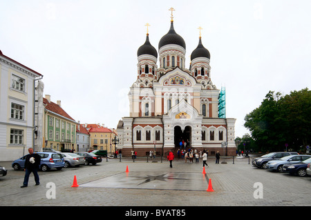 La Cattedrale Alexander Nevsky, Tallinn, Estonia, paesi baltici, Europa Foto Stock