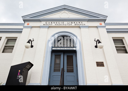 Mount Washington ramo della biblioteca Carnegie di Pittsburgh, in Pennsylvania, STATI UNITI D'AMERICA Foto Stock