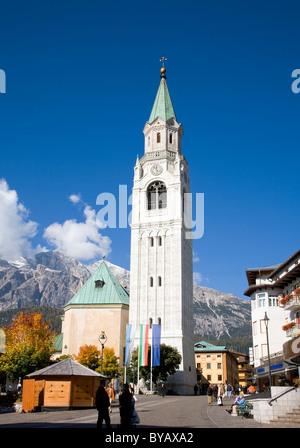 Chiesa a Cortina d'Ampezzo, Italia, Europa Foto Stock