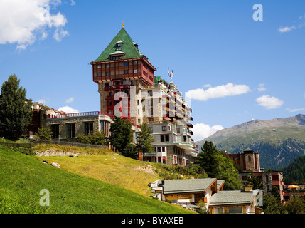 Palace Hotel di San Moritz, Engadina, Svizzera, Europa Foto Stock