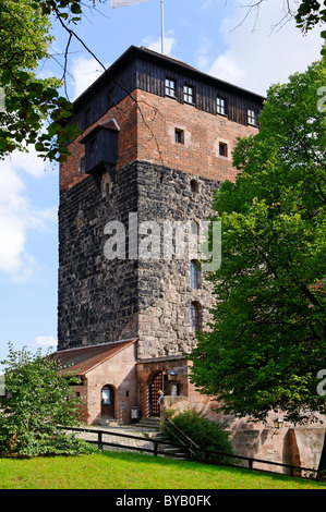 Kaiserburg Castello Imperiale, Norimberga, Media Franconia, Baviera, Germania, Europa Foto Stock