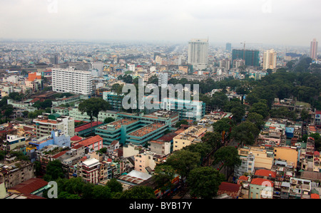 Vista di Ho Chi Minh City, a Saigon, Vietnam del Sud, il Vietnam Asia Foto Stock