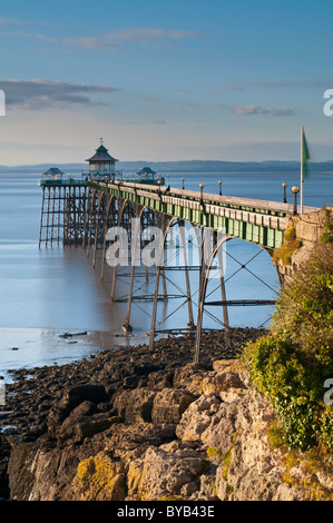 Grado 1 elencati molo vittoriano, Clevedon, North Somerset, Regno Unito Foto Stock