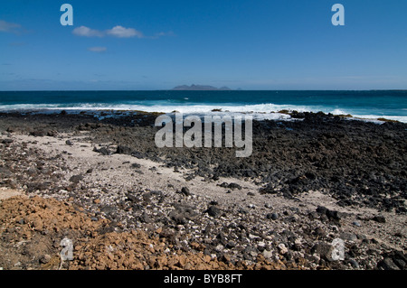 Spiaggia ghiaiosa, San Vincente, Cabo Verde Capo Verde Foto Stock