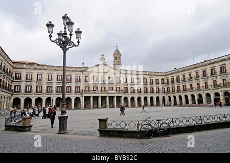 Plaza Espana, Vitoria Gasteiz, Pais Vasco, Paesi Baschi, Spagna, Europa Foto Stock