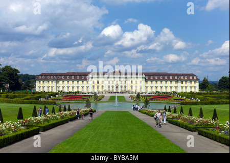 Schloss Ludwigsburg Palace, Sud giardino, Nuovo Corps de Logis, Ludwigsburg, Baden-Württemberg, Germania, Europa Foto Stock