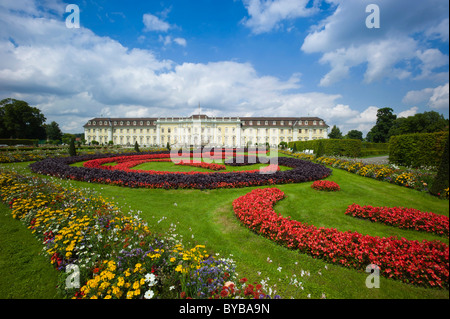 Schloss Ludwigsburg Palace, Sud giardino, Nuovo Corps de Logis, Ludwigsburg, Baden-Württemberg, Germania, Europa Foto Stock