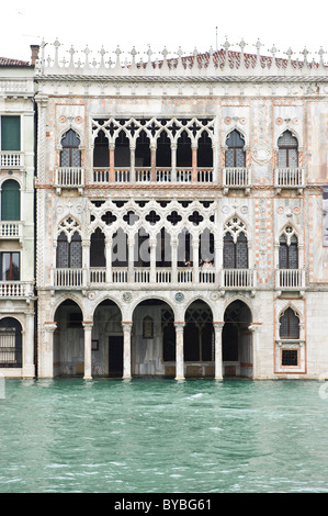 Ca 'd'Oro palace, Palazzo Santa Sofiaon palazzo sul Canal Grande di Venezia, Italia e Europa Foto Stock