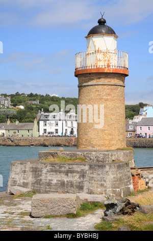 Il faro a Portpatrick nel sud-ovest della Scozia Foto Stock