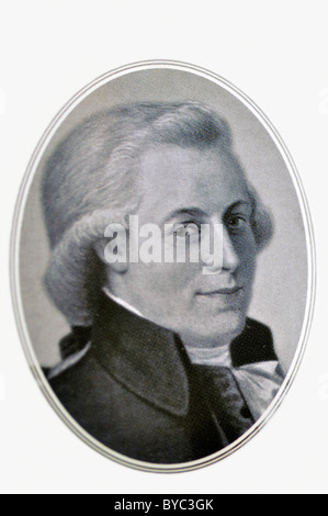 Wolfgang Amadeus Mozart ritratto Foto Stock