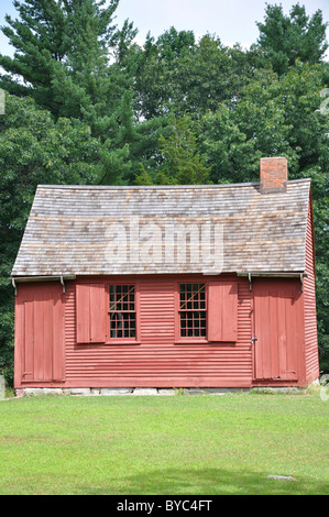 Il Nathan Hale Schoolhouse in East Haddam è una scuola di camera, costruito nel 1750 - Connecticut, Stati Uniti d'America Foto Stock