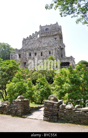 Il castello di Gillette in East Haddam, Connecticut - ex casa del famoso attore William Gillette che ha giocato Sherlock Holmes sul palco Foto Stock