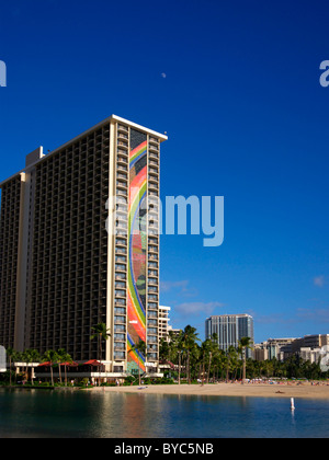 L'Hilton Waikiki Hawaiian Village Foto Stock
