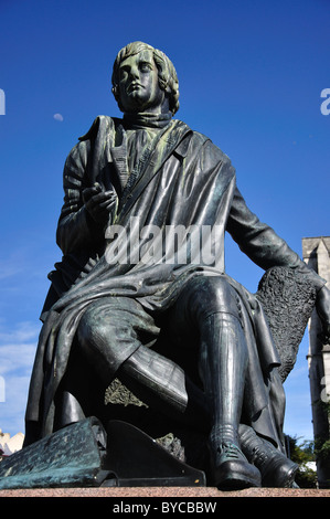 Robert bruciare la statua, l'Ottagono, Dunedin, Regione di Otago, Isola del Sud, Nuova Zelanda Foto Stock