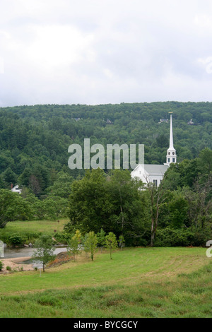 Stowe Comunità chiesa in Stowe Vermont nel luglio Foto Stock