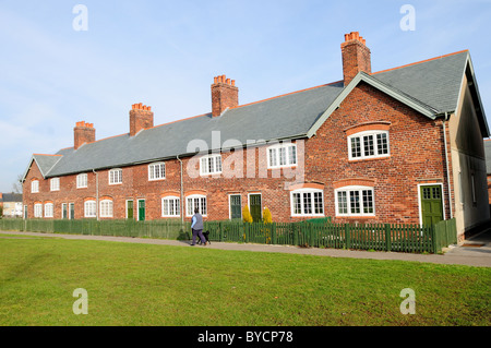 Creswell Model Village Derbyshire in Inghilterra. Foto Stock