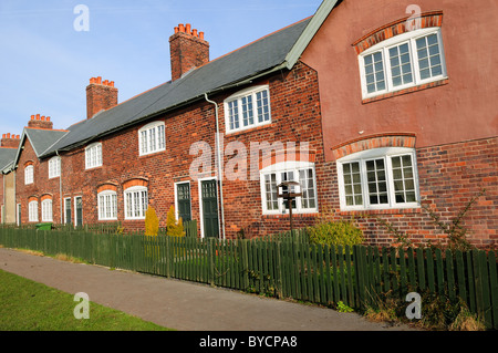 Creswell Model Village Derbyshire in Inghilterra. Foto Stock